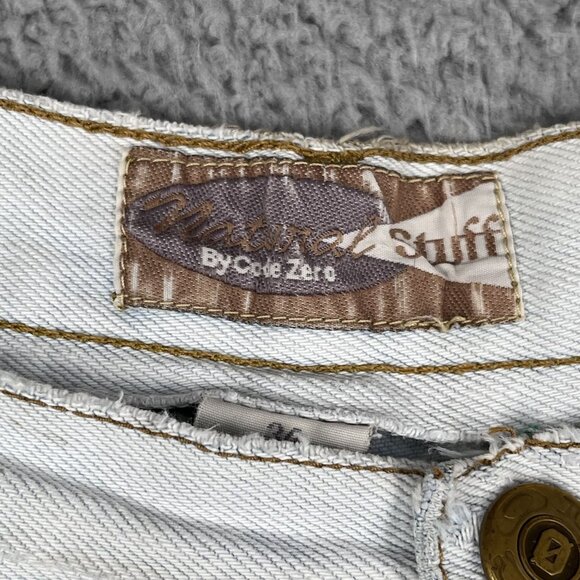 VTG Natural Stuff by Code Zero Light Wash Jean Shorts Sz 34 - Picture 3 of 6